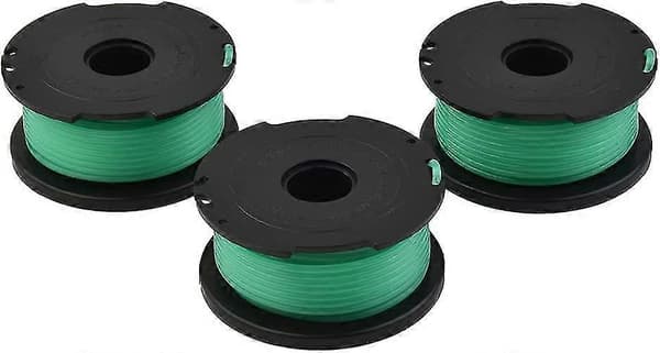 Black & Decker Trimmerspole Tråd 6 stk. Reservedel til Gl7033 Gl8033 Gl9035 Græsslåmaskine—ht