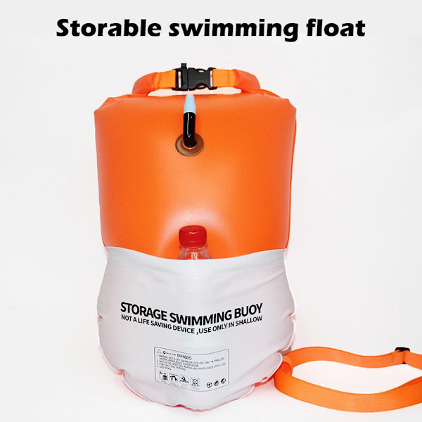 Vattenbärbar förvaringsväska simflytande väska rymmer vattenflaskor vattentät PVC-material 20L