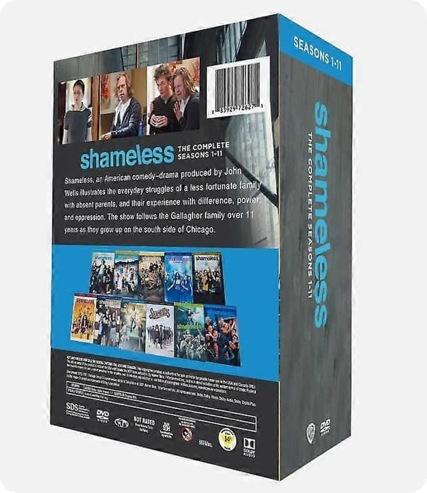 Shameless Hela Serien Säsongerna 1-11 (DVD, 34-Disc Box Set) engelska undertexter
