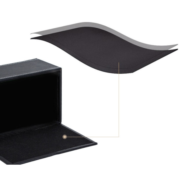 Mellansvart näsduk Läder Tissue Box,