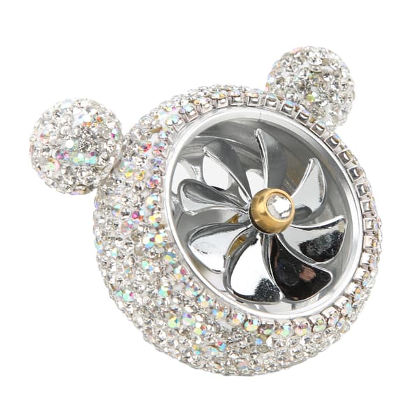 Glitter Rhinestone Luftventil Klips Bil Interiør Dekor Hvid Sød Form