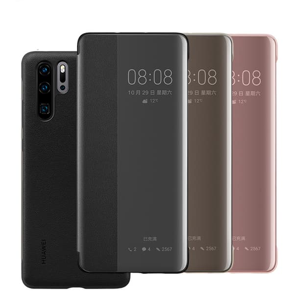 【HT】Huawei P30 Pro - Ainutlaatuinen Smart View -kotelo Grå