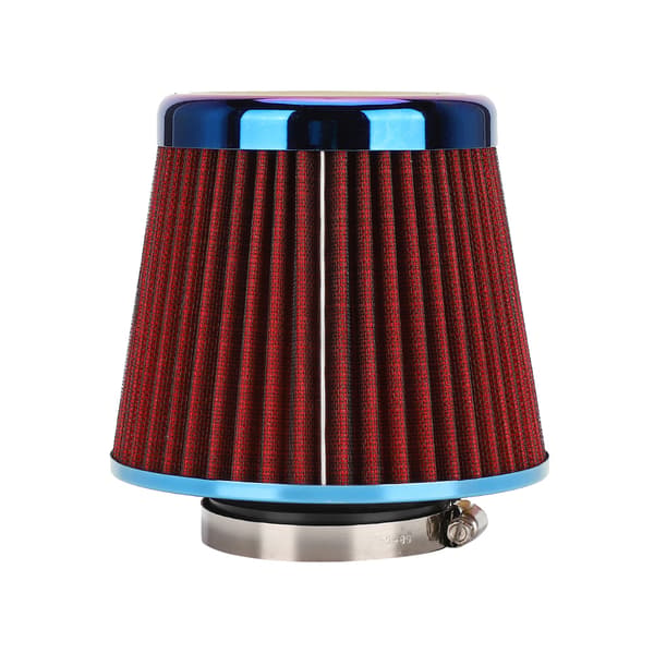 76 mm 2,99 tommer Modificeret Legering Svampehoved Luftfilter Rød