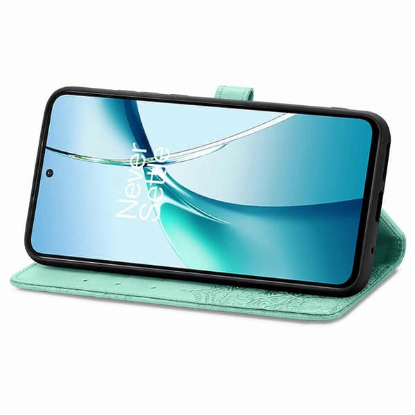 Mandala Blompräglat Läderfodral till Telefon Green For Nothing Phone 3a