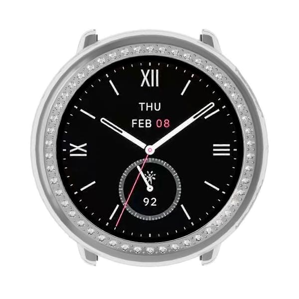 Diamant Halvtäckande PC Klockskyddsfodral för Amazfit Active 2 Transparent