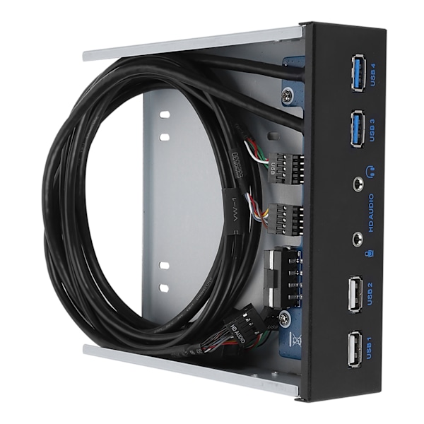19-nastainen HD-äänen etupaneeli USB 3.0 ja USB 2.0 -jatkeella