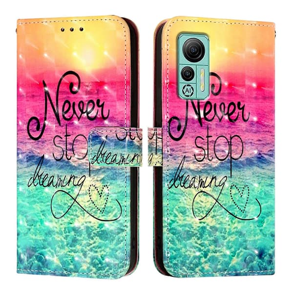 3D-maleri Horisontal Flip Skinntelefonveske til Ulefone Note 14 Chasing Dreams