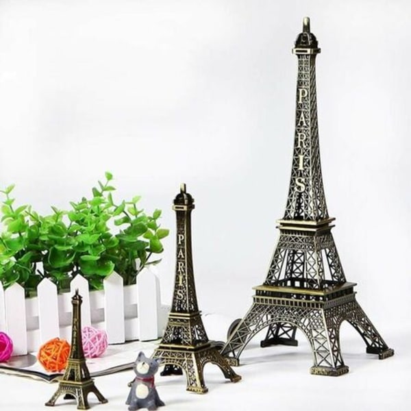 Eurooppalainen retro Eiffel-torni Pariisin takorautametallimallin työpöydän koristeet