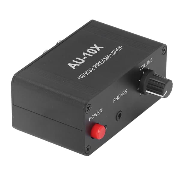 20dB Stereo Phono Forforstærker med 3,5 mm Hovedtelefon RCA Input Output