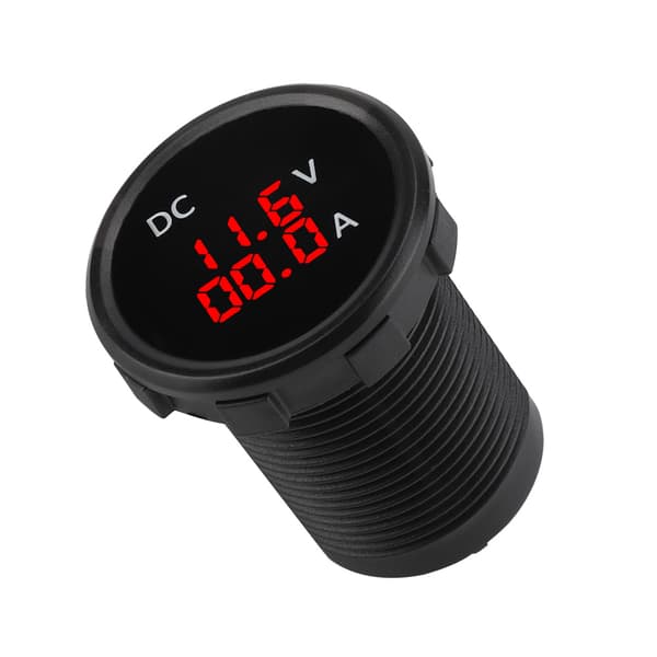 12-24V Digital Voltmeter Amperemeter Spänningsströmmeter Röd LED-Display för Bil Motorcykel Båt