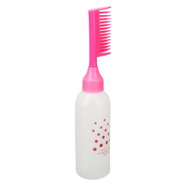 5-delars hårfärgningsflaskor Root Touch Up Applikator Färgdispenser Rosa flaskor med graderad skala