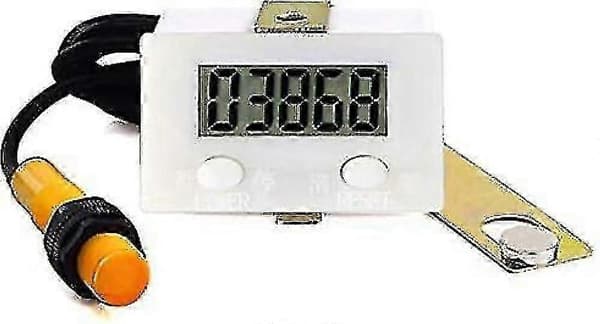 Digital 0-99999 teller 5-sifret pluss oppmåler + nærhetsbrytersensor med magnetisk