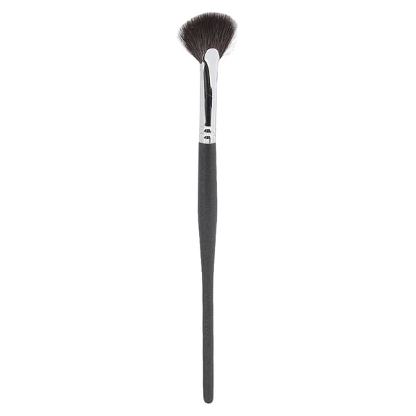 Fläkt Highlighter Borste Mångsidig Mjuk Fläktformad Sminkborste för Highlighter Rouge Löst Puder