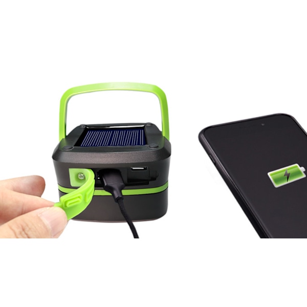 Camping Lights Solar Lights LED-valot ulkovalot Telttavalot Kannettavat vedenpitävät valot (vihreät (aurinkopuutarhavalot)),