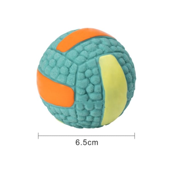 Liten blå latex hundboll bitsäker molar leksak för latex volleyboll husdjur