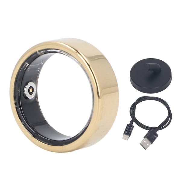Smart Ring Helse Tracker: IP68 Vanntett, Søvn- og Sportsmonitorering, Elegant Design