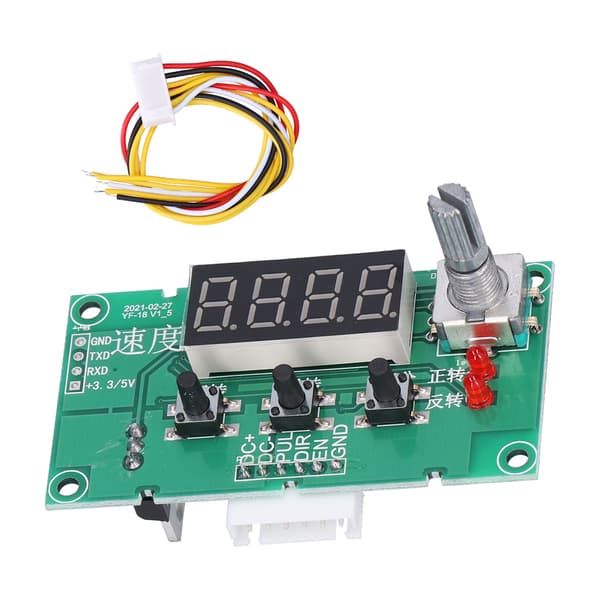 Stepper Motor Drive Board Digital Display DC8 24V Stabilt Hastighedskontrolmodul