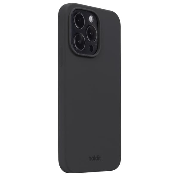 holdit iPhone 14 Pro -silikonikuori Svart Silikon