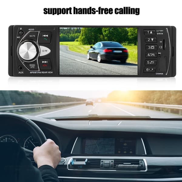 4.1 Tommer FM Stereo MP5 Bluetooth Håndfri Afspiller med Mikrofon
