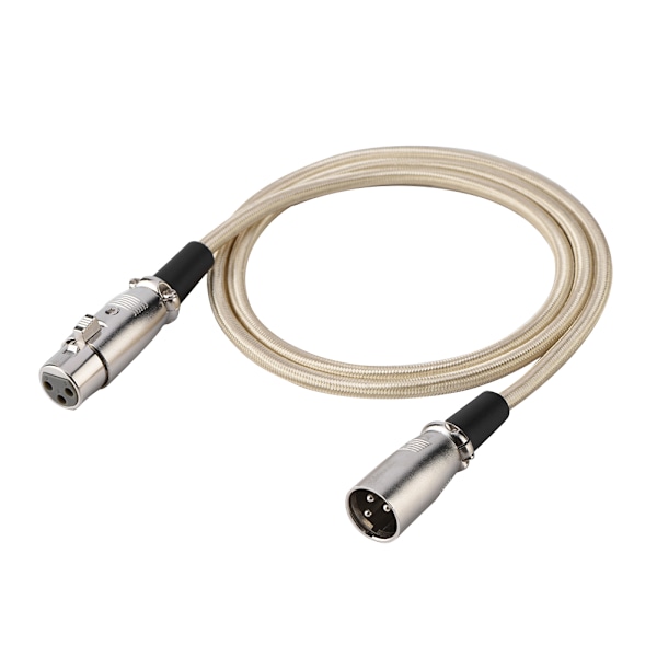 3-polet XLR Han til XLR Hun Mikrofonkabel - 3 Meter (9,8 Fod) Lydledning 3m