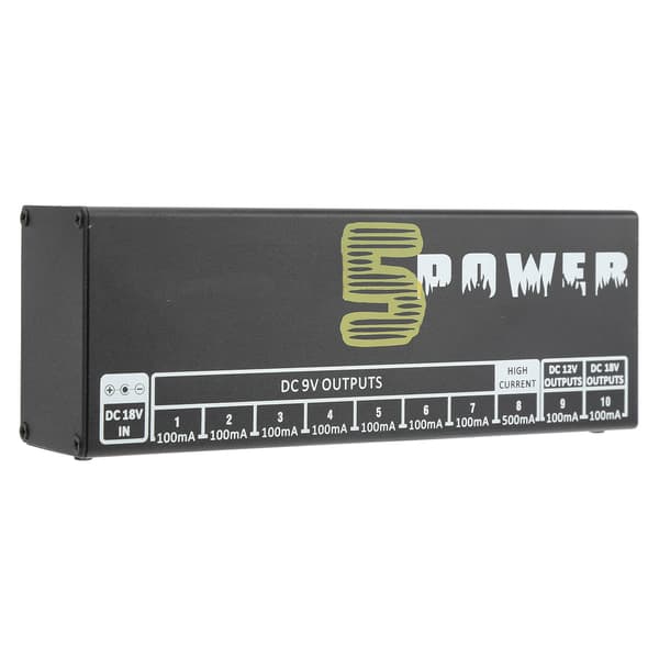 Gitarpedal strømforsyning kortslutning overstrømsbeskyttelse 100-240V UK-plugg