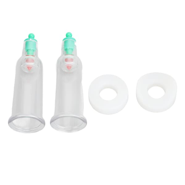 2 Finger Koppeterapi Kopper Silikon Plattform Albue Ringer Dyp Massasje Fingertupper Vakuum Koppekopper