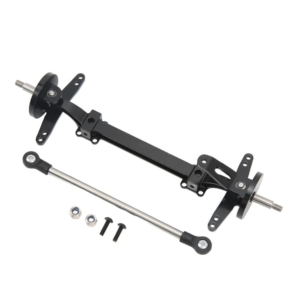 Tamiya 1/14 RC Bil Foraksel Styretøjsforbindelse Stangsæt Aluminium Legering Stål Sort