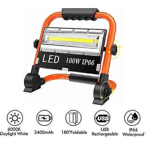 Utendørs LED Arbeidsflomlys Oppladbart Mobilt Bærbart IP66 Campinglampe