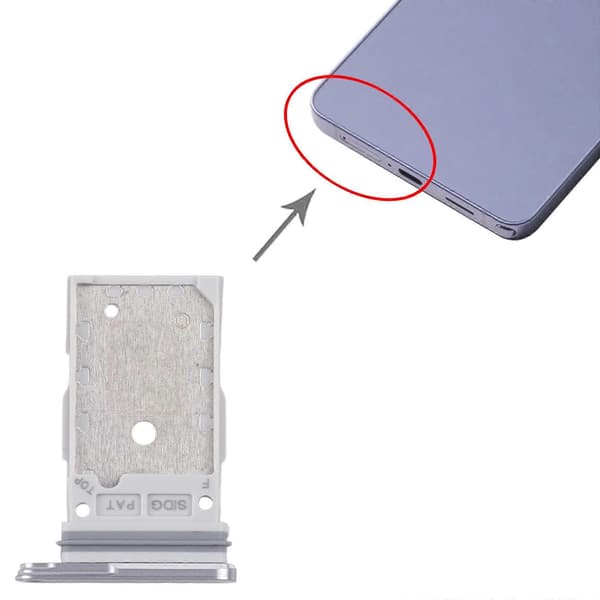 Til Samsung Galaxy S26+ SM-S947B KOMPATIBEL SIM + SIM-kortbakke Grey