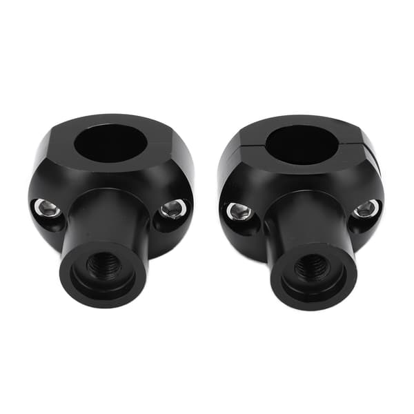 25 mm CNC Motorcykel Styrforhøjer Universal Sort Tekstureret Grebsklemme