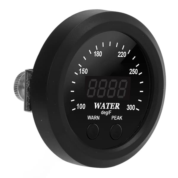 2,5 tommer vandkølervæske temperaturmåler digitalt display rød LED sensor universal til bil 100-300℉
