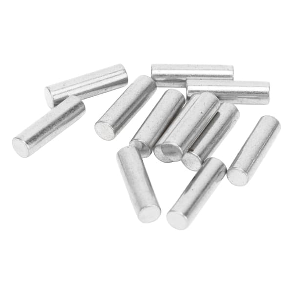 12-pack Gitarr Pickup Magnet Slug Rod Ersättning Silver Metall Magnetiska Kolumner