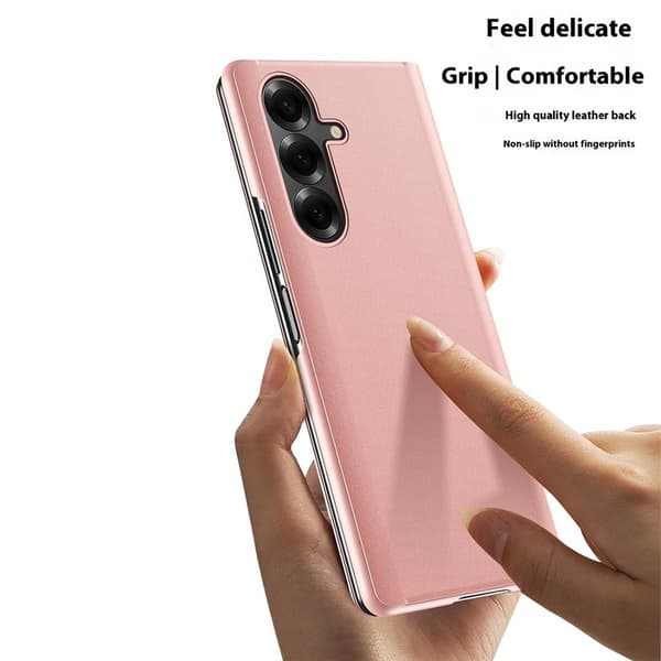 Samsung Z Fold7 Clear View Pung Etui - Sort Svart black