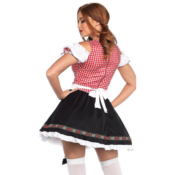 Uusi saksalainen Oktoberfest Beer Girl univormu kansallispuku
