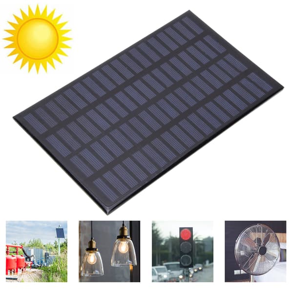 2,5W 18V Bærbar Sort Stabil Effektiv polykrystallinsk silicium solcellepanel til gør-det-selv-oplader