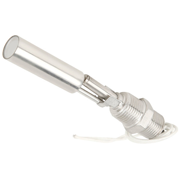 Flydesensor i rustfrit stål til væskeniveau 1/2 NPT Gevind DC 0-110V