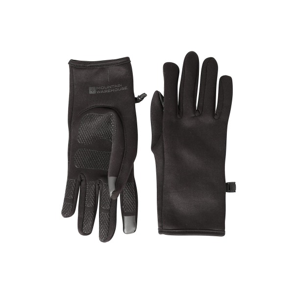 Mountain Warehouse Herre vindafvisende fleeceforede vinterhandsker Black M