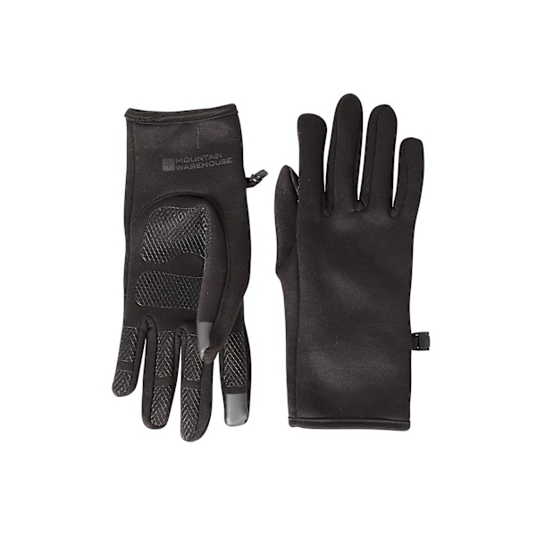 Mountain Warehouse Vindavvisande fleecefodrade vinterhandskar för män Black L