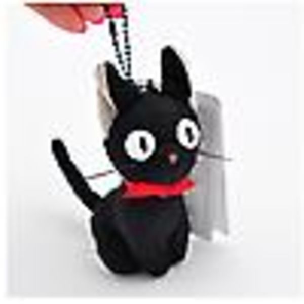 Miyazaki Hayao Kikin toimituspalvelu Musta Jiji Pehmolelu Söpö Mini Musta Kissa Jiji Lelu Avaimenperä 12cm