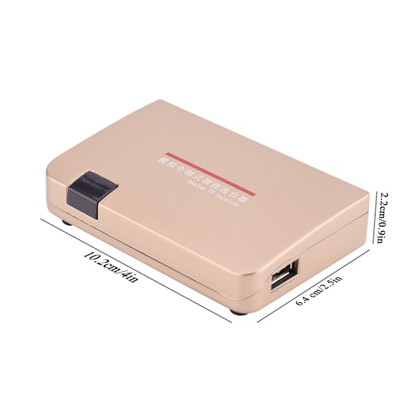 RF til HDMI Universal Konverter Adapter med Fjernkontroll for Analog TV (VDE)