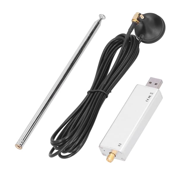 RTL SDR R820T2 V3 RTL2832U Programvaredefinert radio med teleskopantenne