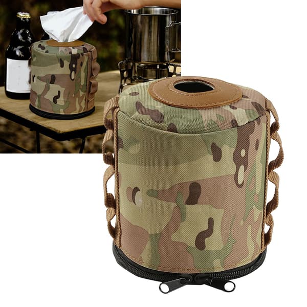 Mini Gasstank Oppbevaringspose Varmeisolasjon Drivstoffylinderpose for Utendørs Camping Stor Flat Boks