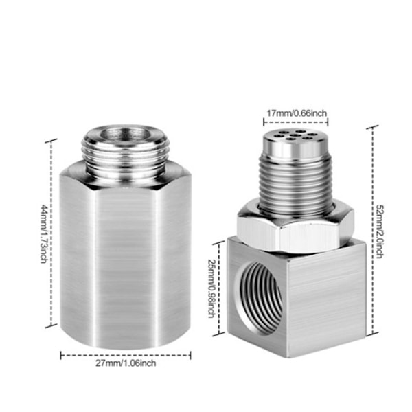 Bilmodifieringskontakt 90 graders bilsensoradapter bilsensor 90 graders bilkontakttillbehör,