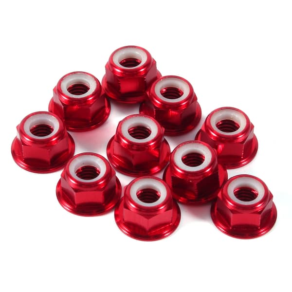 M5 Nylon Insert Itselukittuvat Mutterit Alumiiniseos 10 kpl