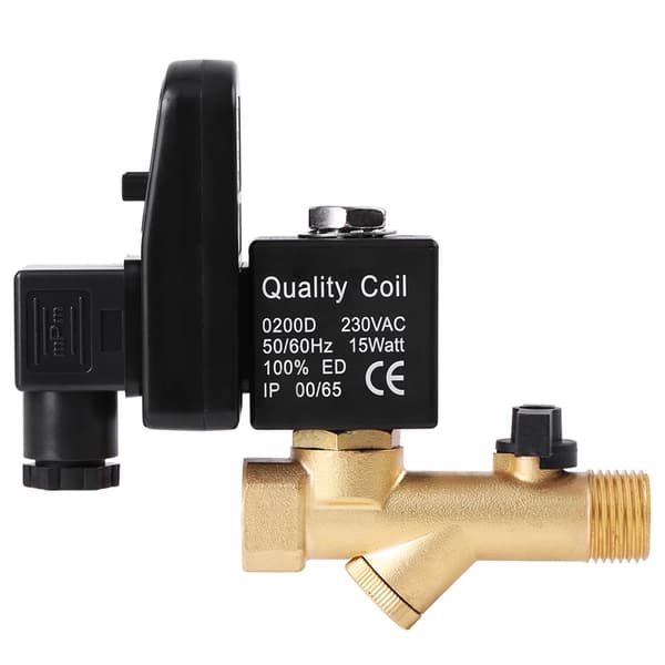 Automatisk Elektronisk Timer Aftapsningsventil til Luftkompressor Kondensat G1/2 DN15 AC230V