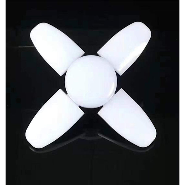 Pakke Hvit LED-arklys 4+1 Foldelys, Taklys, Garasjelys, 60W E27 6500K 6000Lm Verkstedlys, 175-265v