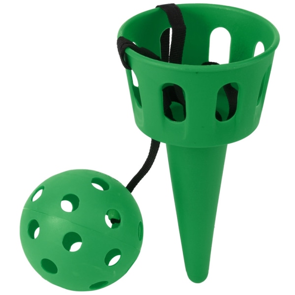 Barneleker, kaste og fange baller for å utøve sensorisk integrering, hånd-øye-koordinasjonsutstyr (grønt)