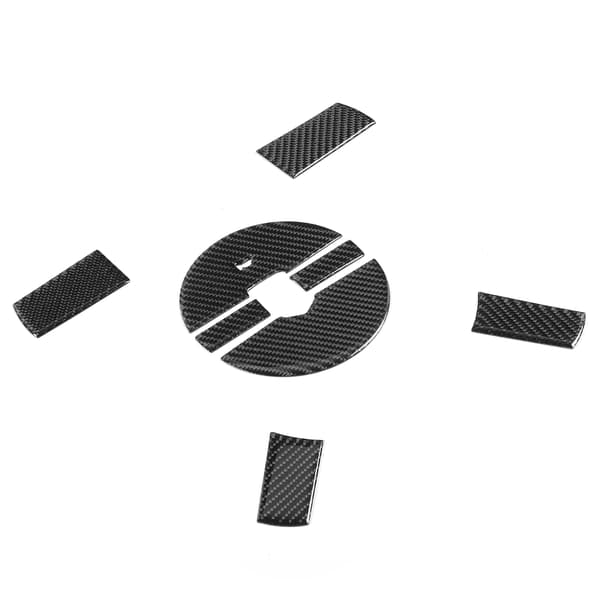 8 st. rattdekorationsknappar i kolfiber, passar Dodge Challenger 2008‑2010B-typ