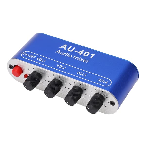 Stereo Mixer Hovedtelefonforstærker 5-12V DC 3.5mm Jack