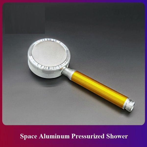 Irrotettava suihku Pestävä suihkutila Alumiininen paineistettu kloorinpoisto suihkupää Kylpyhuoneen koti (kulta)